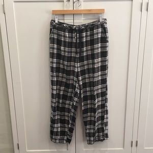 DKNY Black/White Plaid Pajama Pants